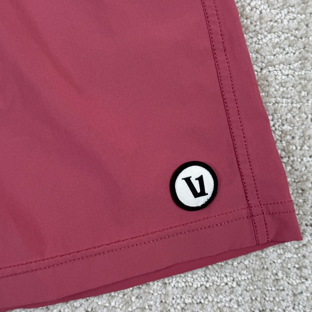Vuori Mens 2XL Kore Lined 7" Red Athletic Training Gym Performance Shorts - Picture 4 of 8